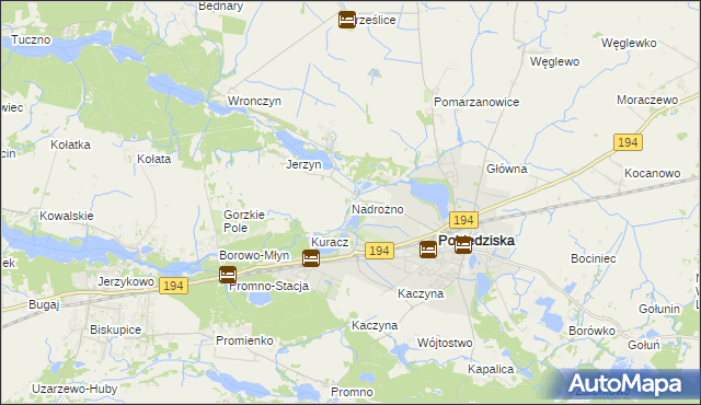 mapa Nadrożno, Nadrożno na mapie Targeo