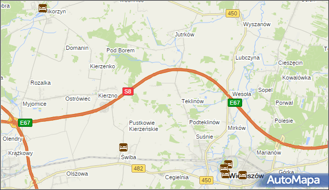 mapa Nawrotów, Nawrotów na mapie Targeo