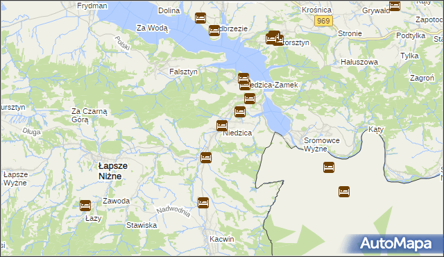 mapa Niedzica, Niedzica na mapie Targeo