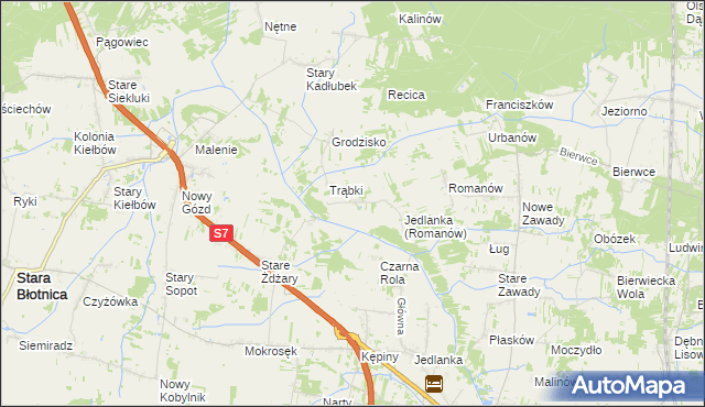 mapa Nowa Wola gmina Jedlińsk, Nowa Wola gmina Jedlińsk na mapie Targeo