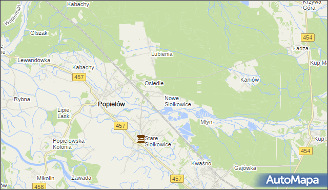 mapa Nowe Siołkowice, Nowe Siołkowice na mapie Targeo