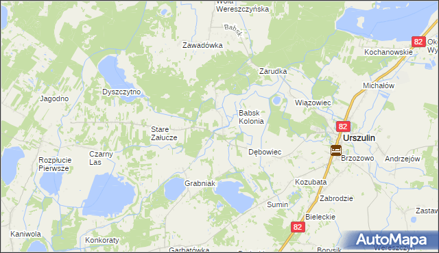 mapa Nowe Załucze, Nowe Załucze na mapie Targeo
