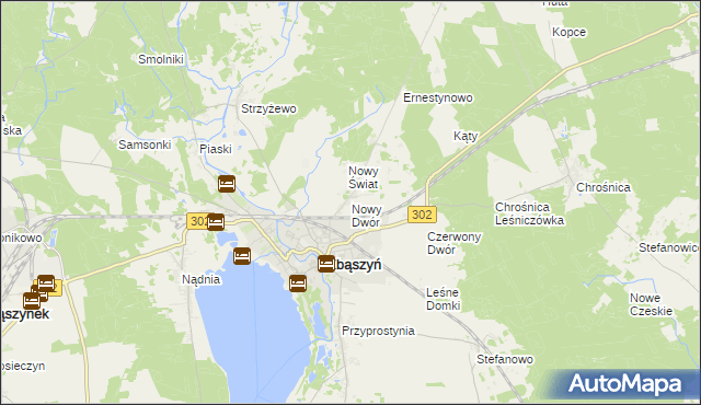 mapa Nowy Dwór gmina Zbąszyń, Nowy Dwór gmina Zbąszyń na mapie Targeo
