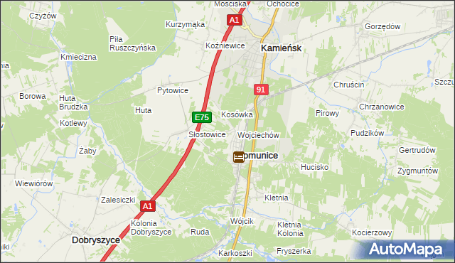 mapa Paciorkowizna, Paciorkowizna na mapie Targeo