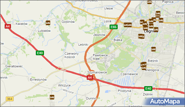 mapa Pawłowice Małe gmina Krotoszyce, Pawłowice Małe gmina Krotoszyce na mapie Targeo