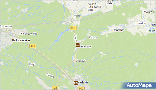 mapa Pietraszów, Pietraszów na mapie Targeo