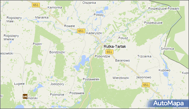 mapa Pobondzie, Pobondzie na mapie Targeo