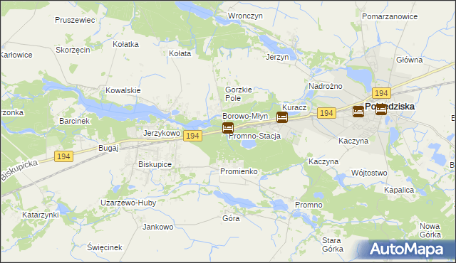 mapa Promno-Stacja, Promno-Stacja na mapie Targeo