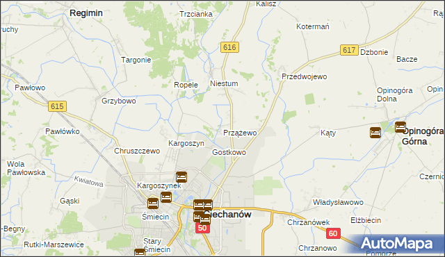 mapa Przążewo, Przążewo na mapie Targeo