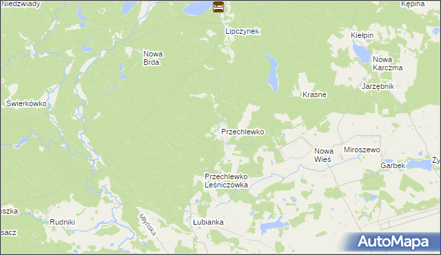 mapa Przechlewko, Przechlewko na mapie Targeo