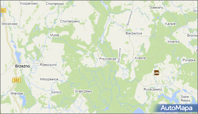 mapa Przyrzecze, Przyrzecze na mapie Targeo