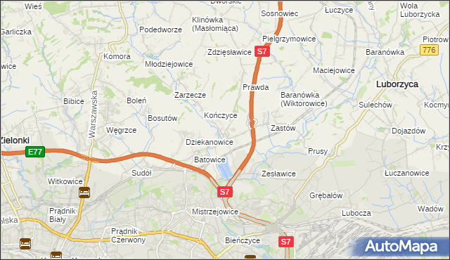 mapa Raciborowice gmina Michałowice, Raciborowice gmina Michałowice na mapie Targeo