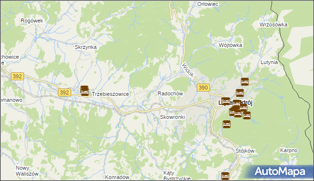 mapa Radochów, Radochów na mapie Targeo