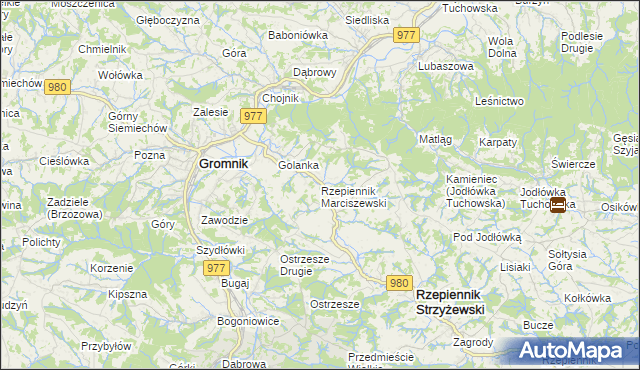 mapa Rzepiennik Marciszewski, Rzepiennik Marciszewski na mapie Targeo