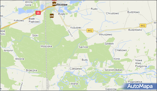 mapa Sarnice, Sarnice na mapie Targeo