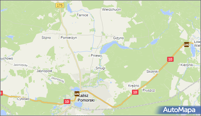 mapa Siekiercze, Siekiercze na mapie Targeo