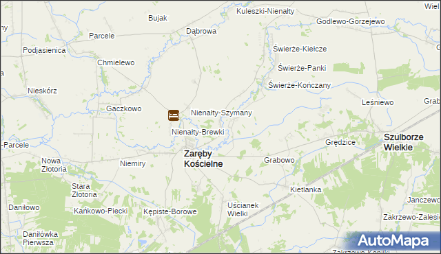 mapa Skłody-Stachy, Skłody-Stachy na mapie Targeo