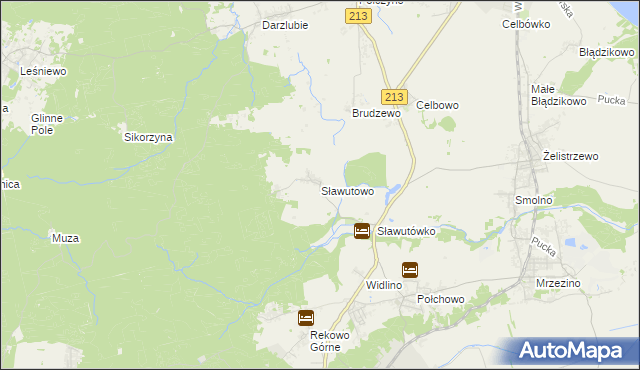 mapa Sławutowo, Sławutowo na mapie Targeo