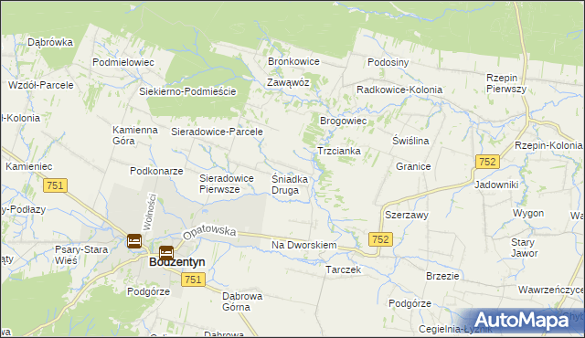 mapa Śniadka Trzecia, Śniadka Trzecia na mapie Targeo