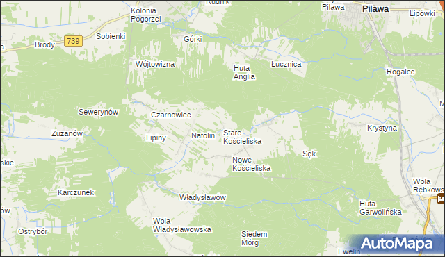 mapa Stare Kościeliska, Stare Kościeliska na mapie Targeo