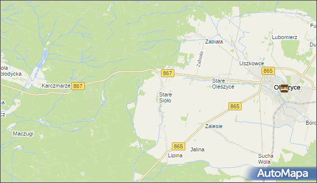 mapa Stare Sioło, Stare Sioło na mapie Targeo