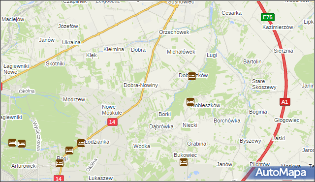 mapa Stary Imielnik, Stary Imielnik na mapie Targeo