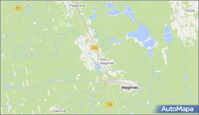 mapa Stary Węgliniec, Stary Węgliniec na mapie Targeo