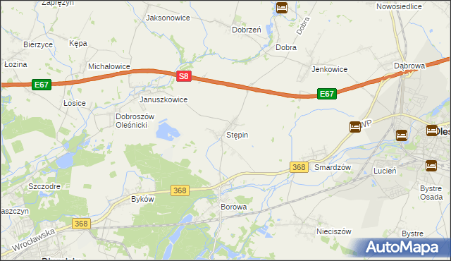 mapa Stępin, Stępin na mapie Targeo