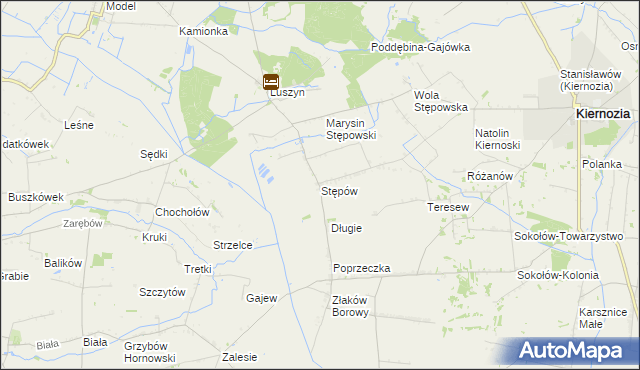 mapa Stępów, Stępów na mapie Targeo