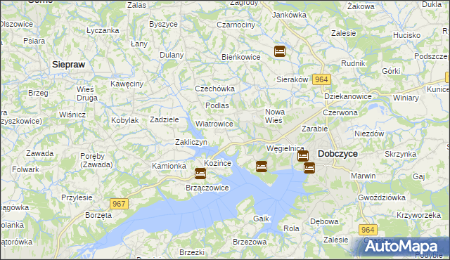 mapa Stojowice, Stojowice na mapie Targeo