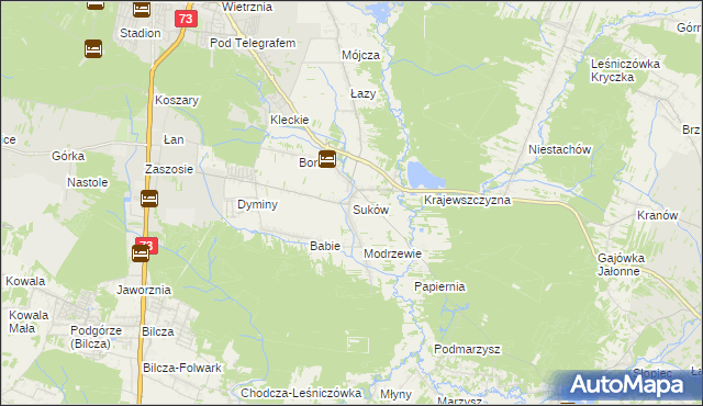 mapa Suków gmina Daleszyce, Suków gmina Daleszyce na mapie Targeo