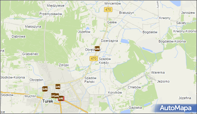 mapa Szadów Księży, Szadów Księży na mapie Targeo