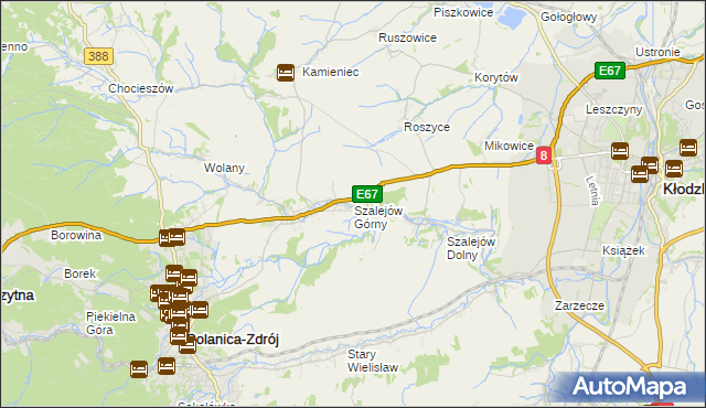 mapa Szalejów Górny, Szalejów Górny na mapie Targeo