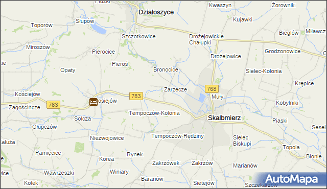 mapa Szarbia Zwierzyniecka, Szarbia Zwierzyniecka na mapie Targeo