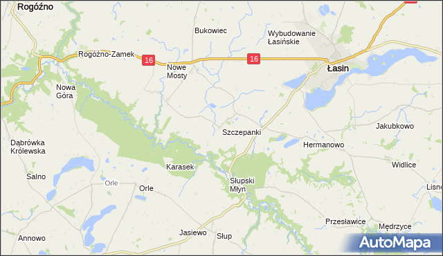 mapa Szczepanki gmina Łasin, Szczepanki gmina Łasin na mapie Targeo