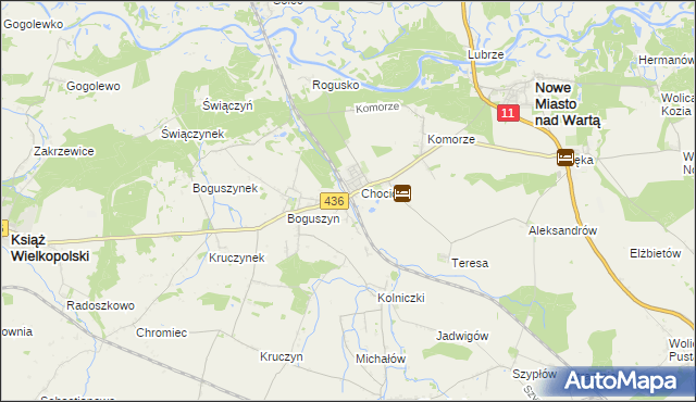 mapa Utrata gmina Nowe Miasto nad Wartą, Utrata gmina Nowe Miasto nad Wartą na mapie Targeo