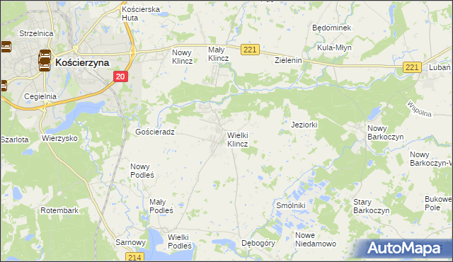 mapa Wielki Klincz, Wielki Klincz na mapie Targeo