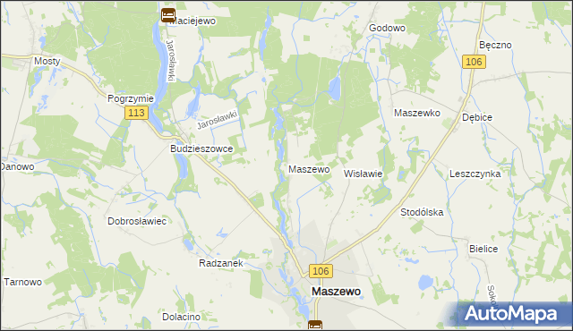 mapa Wisławie, Wisławie na mapie Targeo