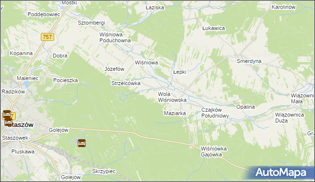 mapa Wola Wiśniowska, Wola Wiśniowska na mapie Targeo