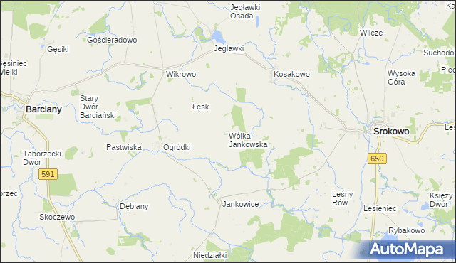 mapa Wólka Jankowska, Wólka Jankowska na mapie Targeo