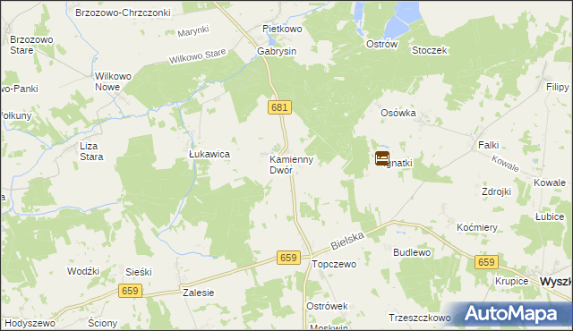 mapa Wólka Pietkowska, Wólka Pietkowska na mapie Targeo