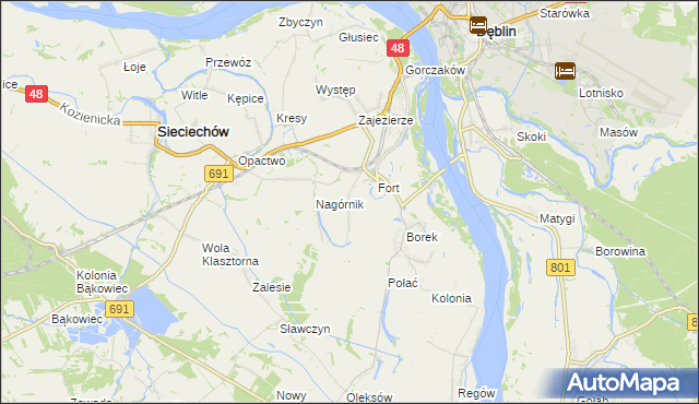 mapa Wólka Wojcieszkowska, Wólka Wojcieszkowska na mapie Targeo