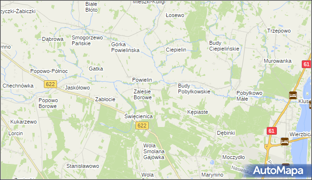 mapa Wólka Zaleska gmina Pokrzywnica, Wólka Zaleska gmina Pokrzywnica na mapie Targeo