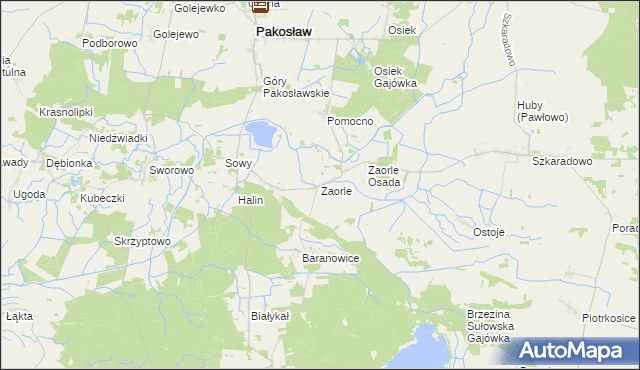mapa Zaorle, Zaorle na mapie Targeo