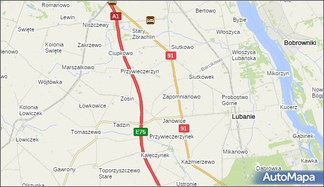 mapa Zapomnianowo, Zapomnianowo na mapie Targeo