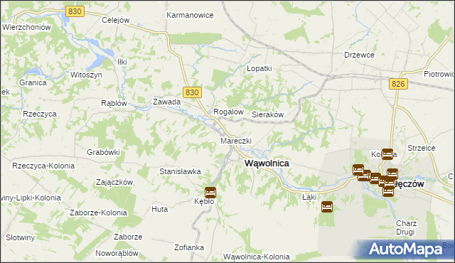 mapa Zgórzyńskie, Zgórzyńskie na mapie Targeo