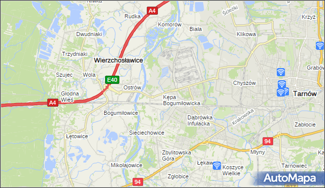 mapa Kępa Bogumiłowicka, Kępa Bogumiłowicka na mapie Targeo