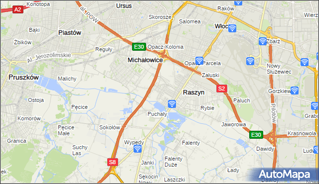 mapa Nowe Grocholice, Nowe Grocholice na mapie Targeo