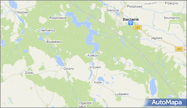 mapa Ostromęcko, Ostromęcko na mapie Targeo