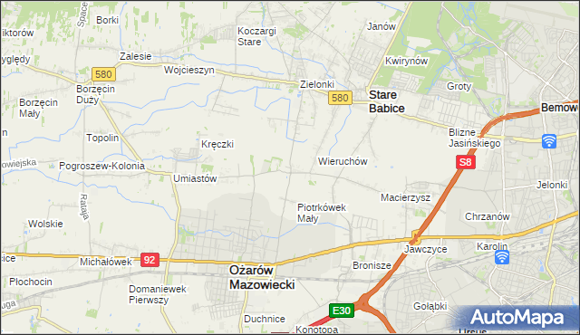mapa Strzykuły, Strzykuły na mapie Targeo